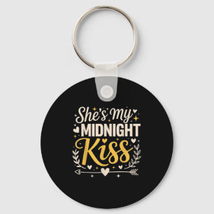 Shes My Midnight Kiss Happy New Year Matching Coup Keychain