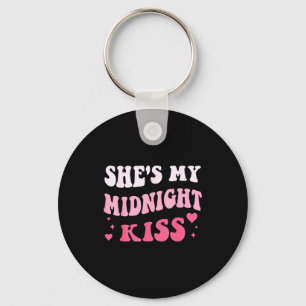 Shes My Midnight Kiss Saying Romantic Couple New Y Keychain