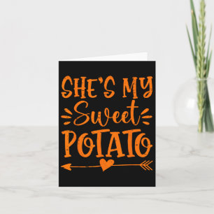 She's My Sweet Potato I Yam Autumn Thanksgiving Co Card