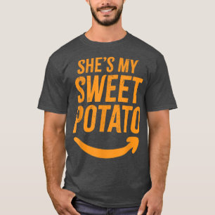 She's My Sweet Potato I YAM Couple's Matching T-Shirt