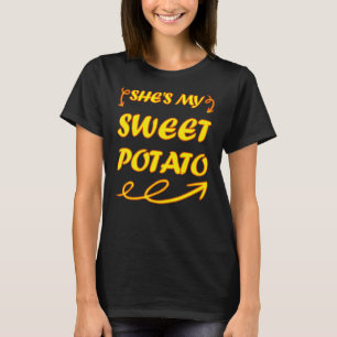 She's My Sweet Potato I YAM Couple's Matching T-Shirt
