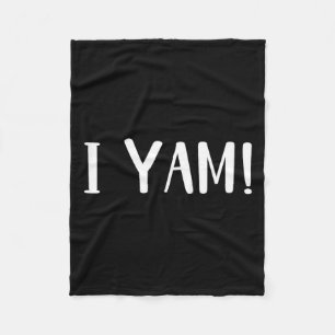 She's My Sweet Potato I Yam Couples Matching Thank Fleece Blanket