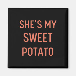She's My Sweet Potato I Yam Couples Thanksgiving  Magnet