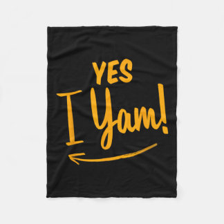 She's My Sweet Potato I Yam Matching Couple Thanks Fleece Blanket