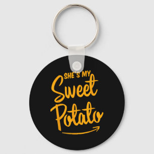 She's My Sweet Potato I Yam Matching Couple Thanks Keychain