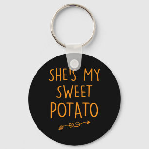 She's My Sweet Potato I Yam Set Couples Thanksgivi Keychain