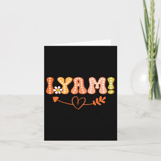 She's My Sweet Potato I Yam Thanksgiving Autumn Co Card (Front)