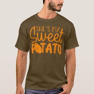 She's My Sweet Potato I Yam Thanksgiving Couple Ma T-Shirt