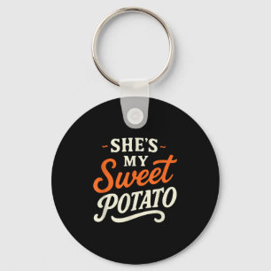 Shes My Sweet Potato I Yam Thanksgiving Couples Ma Keychain