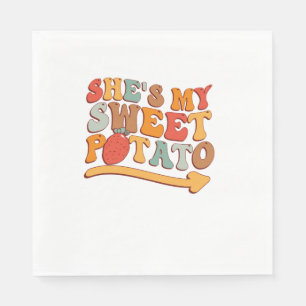 She's My Sweet Potato I YAM Thanksgiving Couple's Napkin