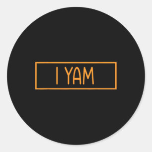 She's My Sweet Potato I Yam Thanksgiving Matching Classic Round Sticker