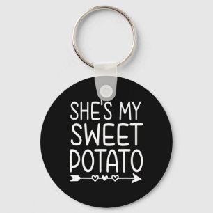 She's My Sweet Potato I Yam Thanksgiving Matching  Keychain
