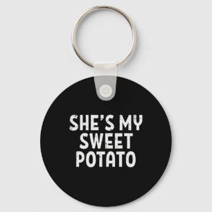 Shes My Sweet Potato Matching Couples Thanksgiving Keychain