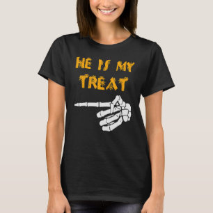 She's My Trick He's My Treat Cute Matching Couples T-Shirt
