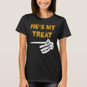 She's My Trick He's My Treat Cute Matching Couples T-Shirt