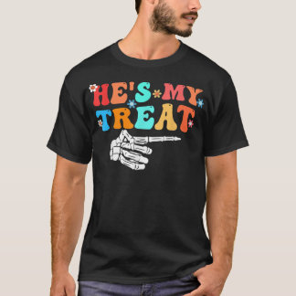 She's My Trick He's My Treat Cute Matching Couples T-Shirt