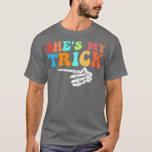 She's My Trick He's My Treat Cute Matching Couples T-Shirt