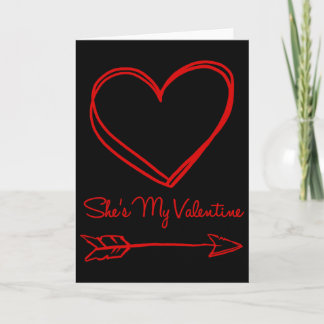She's My Valentine (right)  Card