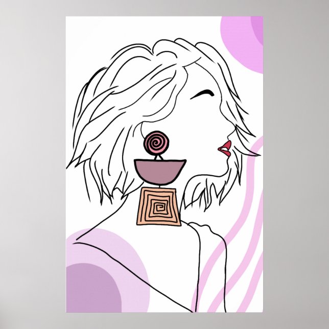 She's new earring poster (Front)
