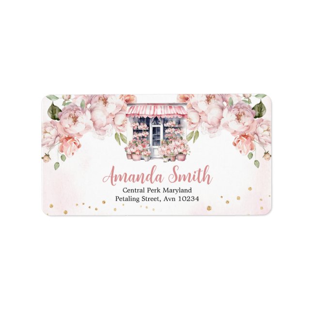 She's Off The Market Bridal Shower Addres Label (Front)