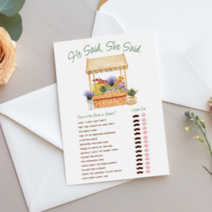 She's Off the Market Bridal Shower Game Invitation