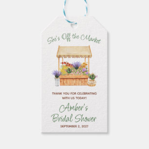 She's Off the Market Bridal Shower Gift Tags