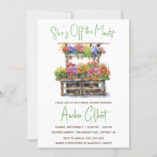 She's Off the Market Bridal Shower Invitation