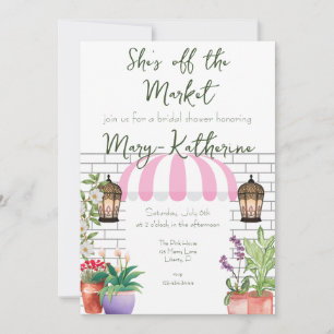 She's off the Market Bridal Shower Invite