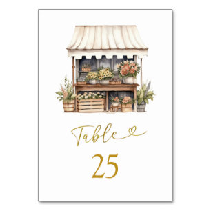 She's Off The Market Bridal Shower Table Number