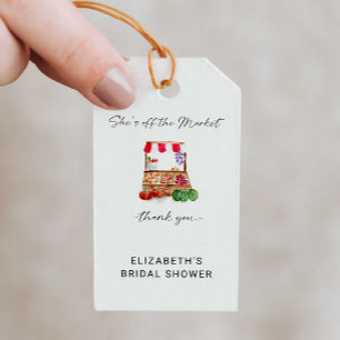 She's off the Market Bridal Shower Thank you Gift Tags