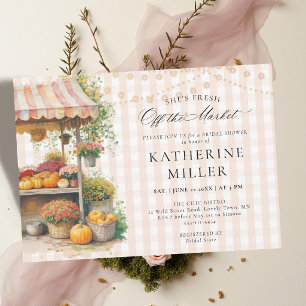 Shes Off the Market Fall Harvest Bridal Shower Invitation