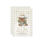 She's Off the Market Gingham Bridal Shower Invite