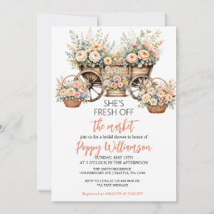 She's Off the Market Shop Bridal Shower invitation