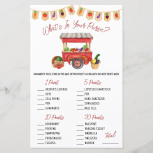 She's Off the Market! What's in your Purse? Game