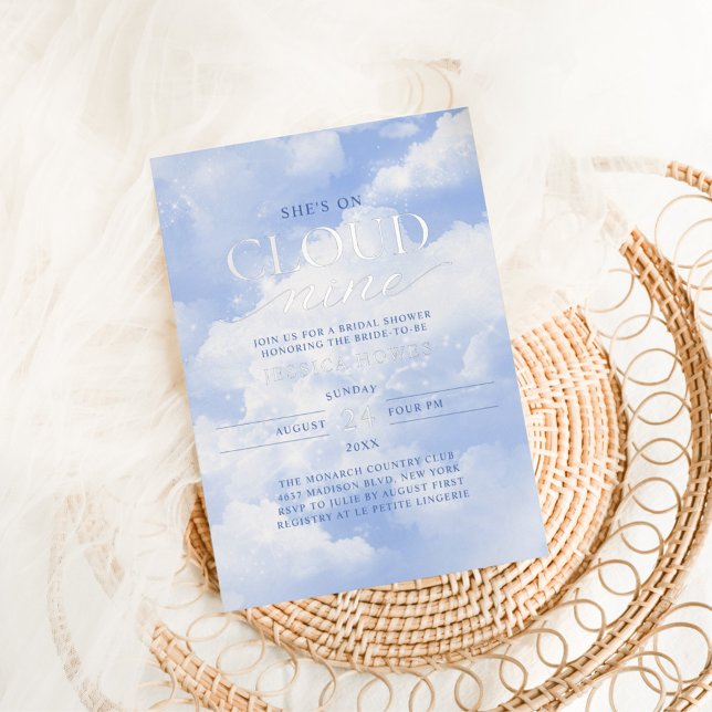 She's On Cloud Nine Blue  Bridal Shower (Creator Uploaded)