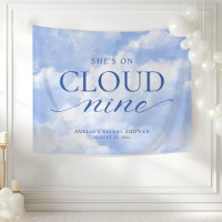 She's On Cloud Nine Blue Bridal Shower
