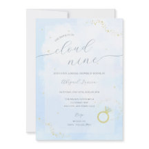 She's On Cloud Nine Bridal Shower Invitation