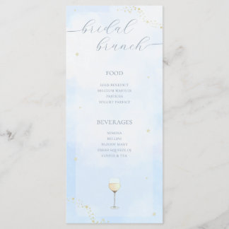She's On Cloud Nine Bridal Shower Menu
