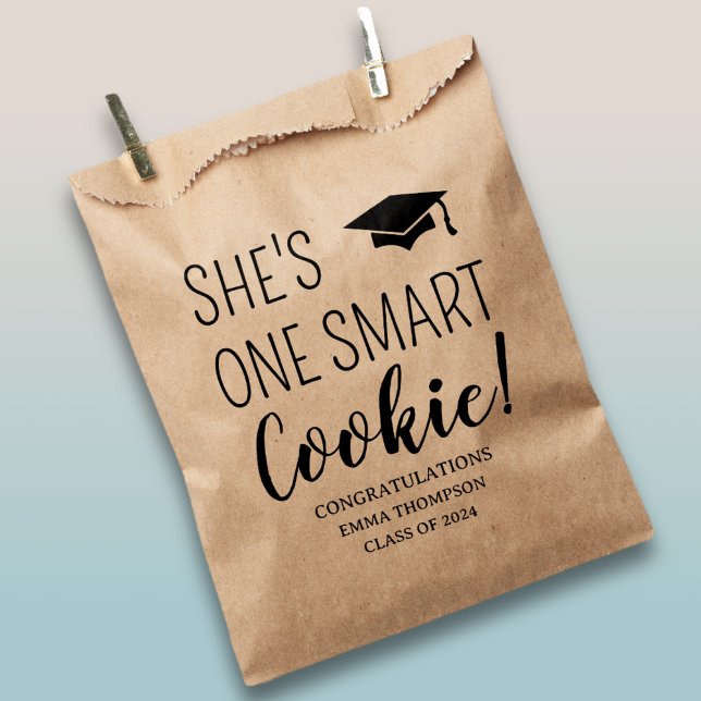She's One Smart Cookie Class Of 2024 Graduation Favour Bag (Creator Uploaded)