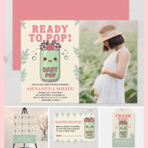She's Ready to Pop Baby Girl Shower Photo Kawaii