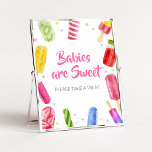 She's Ready to Pop Baby Shower Babies are Sweet Poster<br><div class="desc">Make your event special with this Girl Baby Shower with our cute and lovely printable Babies are Sweet Sign featuring adorable Popsicle Shower theme. Download,  personalize,  and create lasting memories with this perfect touch for your joyous celebration!

BS783</div>