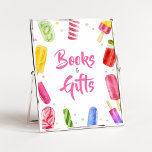 She's Ready to Pop Baby Shower Books and Gifts Poster<br><div class="desc">Make your event special with this Girl Baby Shower with our cute and lovely printable Books and Gifts Sign featuring adorable Popsicle Shower theme. Download,  personalize,  and create lasting memories with this perfect touch for your joyous celebration!

BS783</div>
