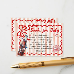 She's Ready to Pop Baby Shower Books for Baby Enclosure Card