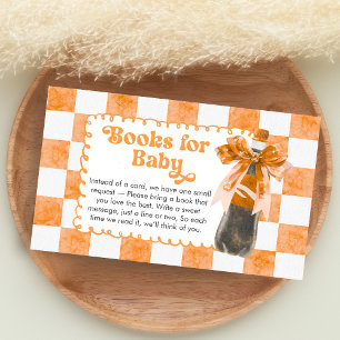 She's Ready to Pop Baby Shower Books for Baby Enclosure Card