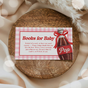 She's Ready to Pop Baby Shower Books for Baby Enclosure Card