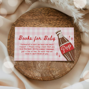 She's Ready to Pop Baby Shower Books for Baby Enclosure Card