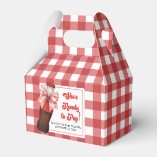 She's Ready to Pop Baby Shower  Favor Box