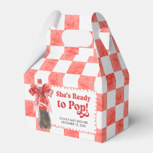 She's Ready to Pop Baby Shower Favor Box