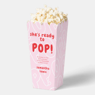 She's Ready to Pop Baby Shower Favor Box