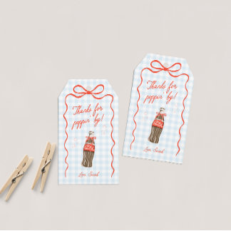 She's Ready To Pop Baby Shower Favour Tags
